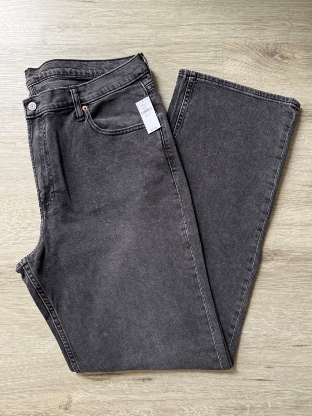 33T 16T GAP 90’s Mid Rise Loose Jeans Washed Black Women’s 33 16 Tall 852791